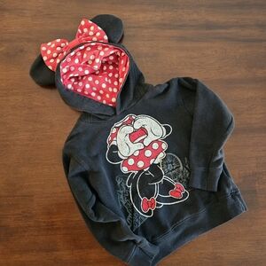 Disney Parks Minnie Mouse Ear Sweatshirt XS